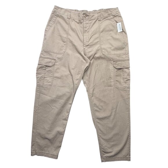 Old Navy Pants - Old Navy OG Chino Cargo Pants Pockets Boho Preppy Khaki Womens XL Tall NEW